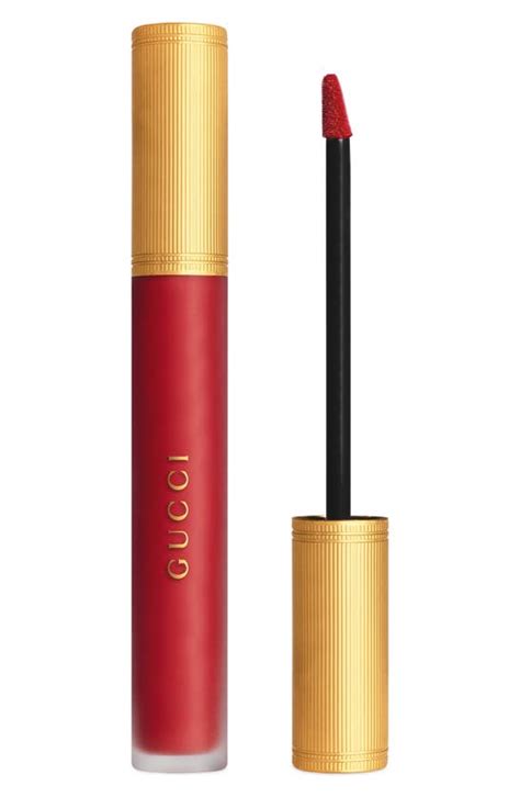 gucci gucci rouge à lévres liquid matte lipstick product|gucci lipstick goldie red.